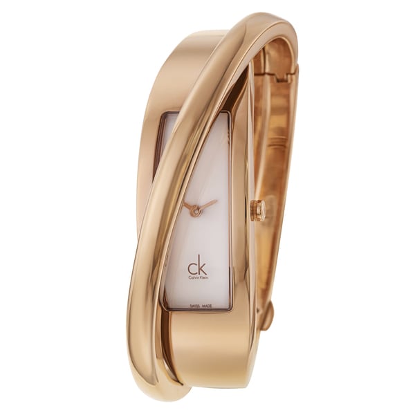 Calvin Klein Womens Feminine Rose Gold PVD Coated Stainless Steel