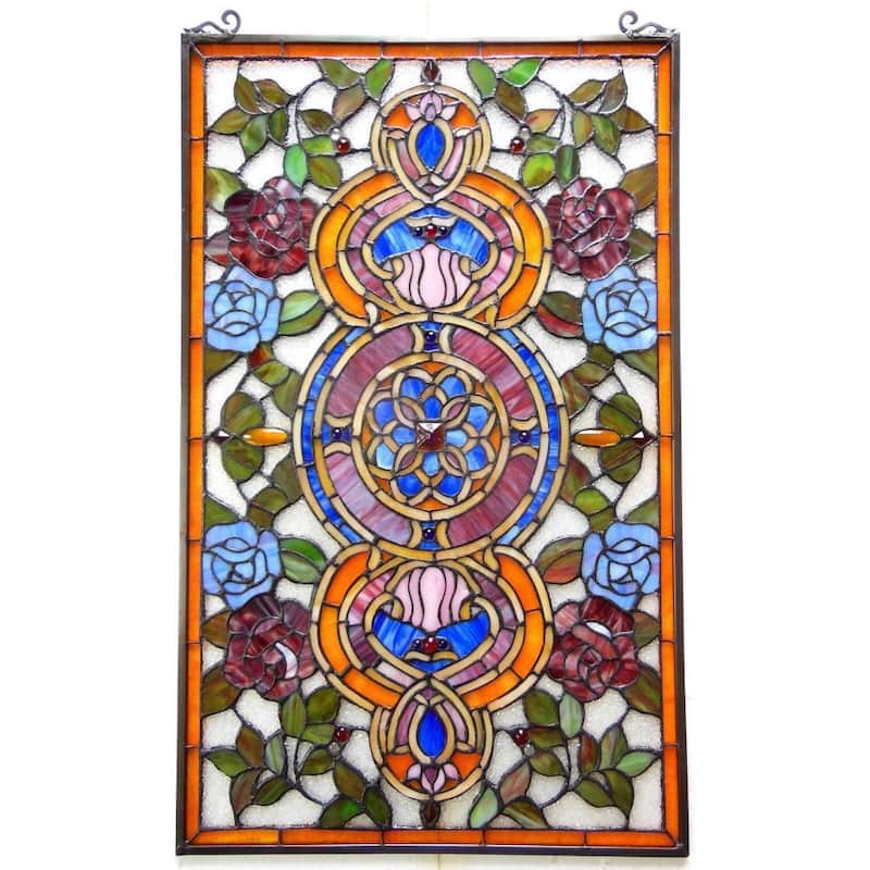 Chloe Tiffany Style Victorian Design Window Panel