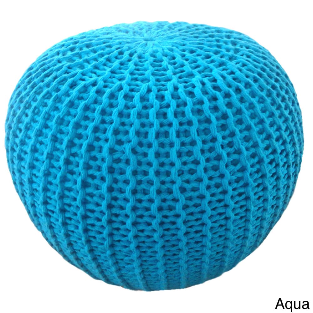 Morrow Knitted Pouf