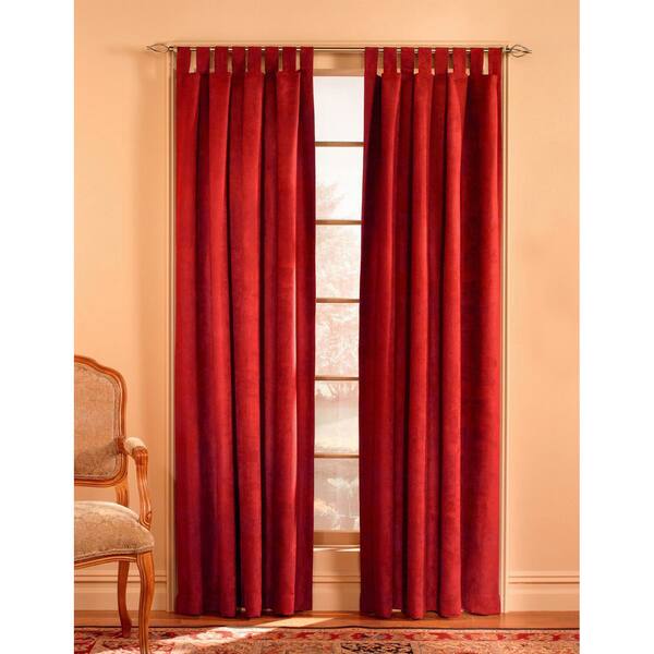 Shop Solid Microsuede Wide Curtain Panel Pair Free Shipping On