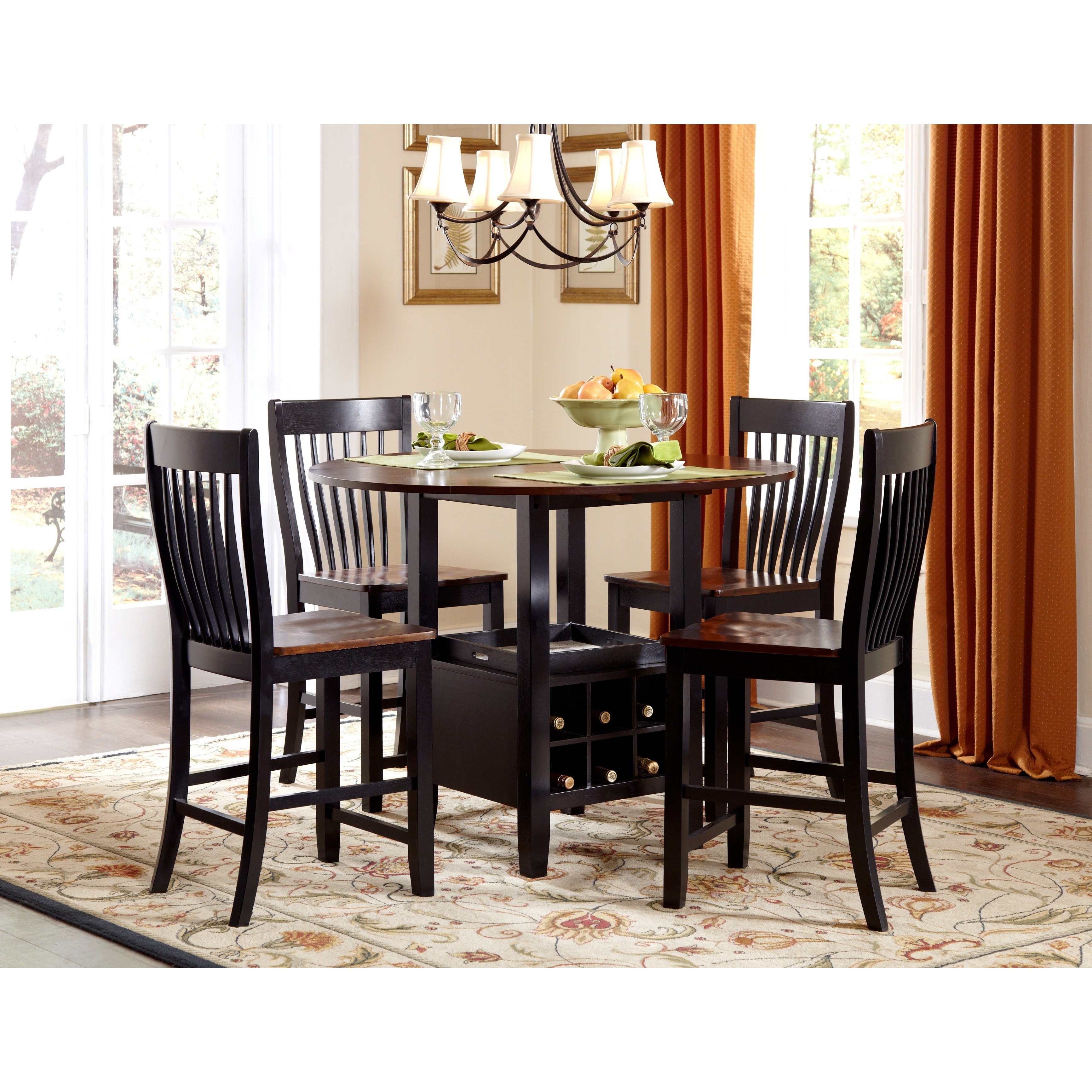 American Heritage Laselle 5 piece Dining Set Black Size 5 Piece Sets