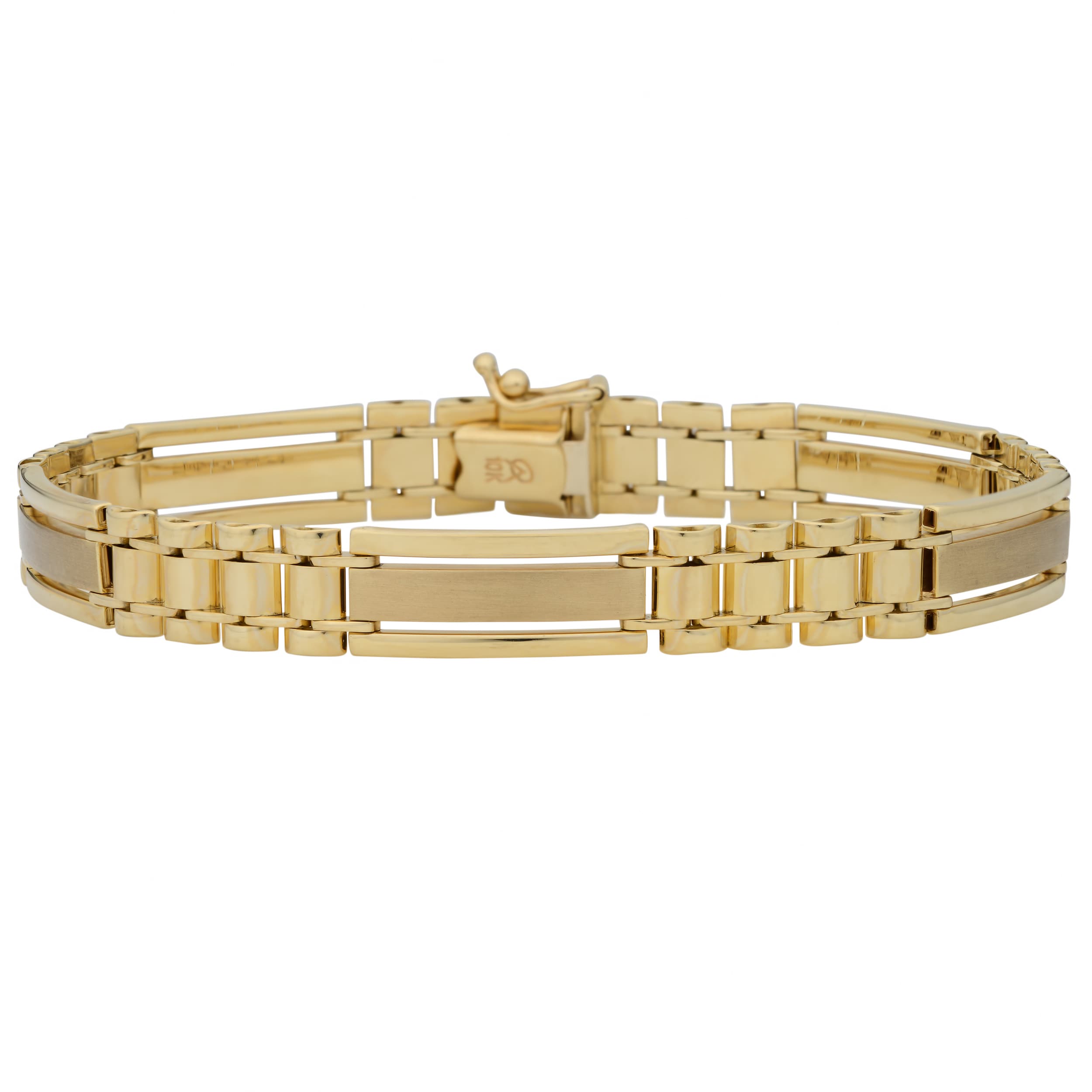 Fremada 10k Yellow Gold 8.3-mm Designer Men's Bracelet (8.5 inch) - On ...