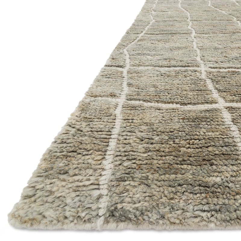Alexander Home Phoenix Abstract Moroccan Hand Knotted Jute Wool Area Rug