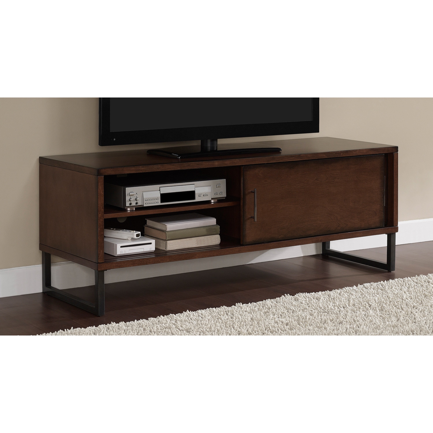 54 inch Breckenridge Walnut Entertainment Center   Shopping