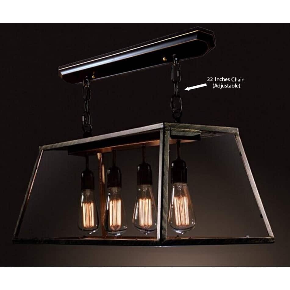 Warehouse of Tiffany's Island 4-light Edison Lamp