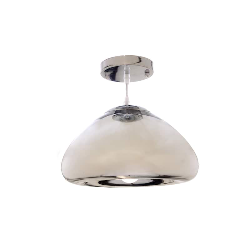 Zechariah 1-light Glass Edison Pendant with Bulb