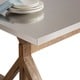 preview thumbnail 5 of 9, Trumbull Stainless Steel Dining Table by iNSPIRE Q Bold