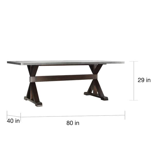 Trumbull Stainless Steel Dining Table by iNSPIRE Q Bold