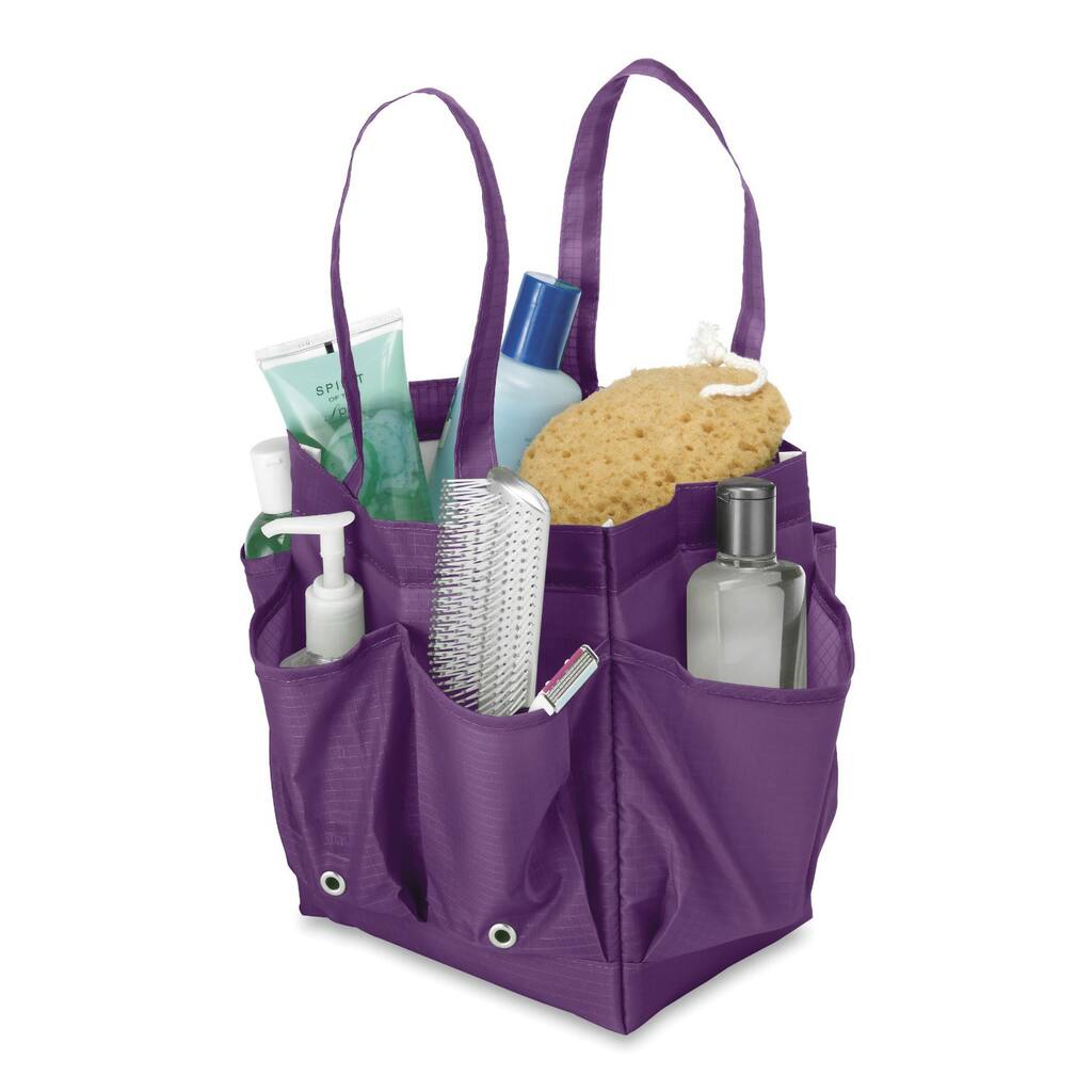 Purple Shower Caddy with Handles