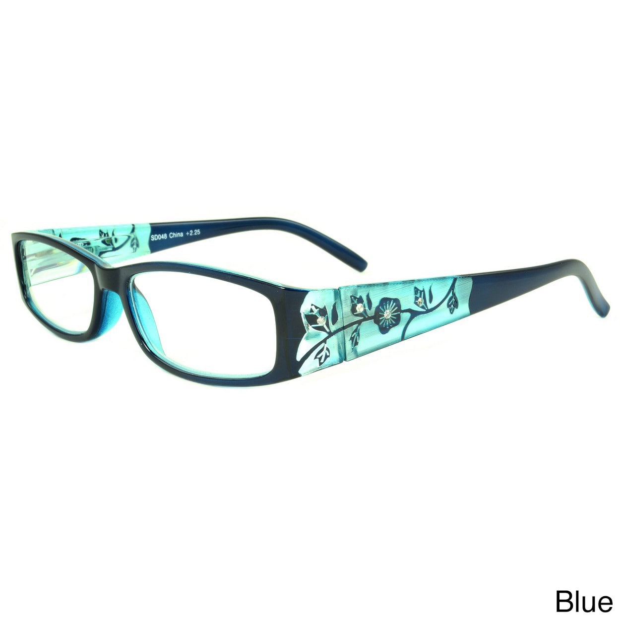 Epic Eyewear Womens Springwood Rectangular Reading Glasses (+1.75)