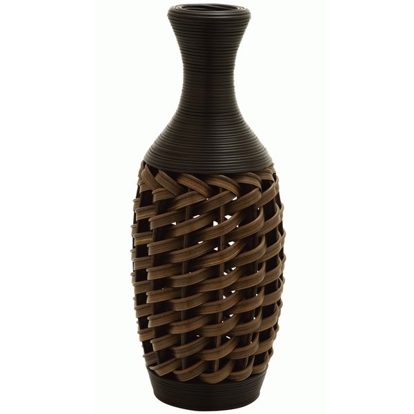 24-inch Brown Woven Vase - Free Shipping Today - Overstock.com - 15929016