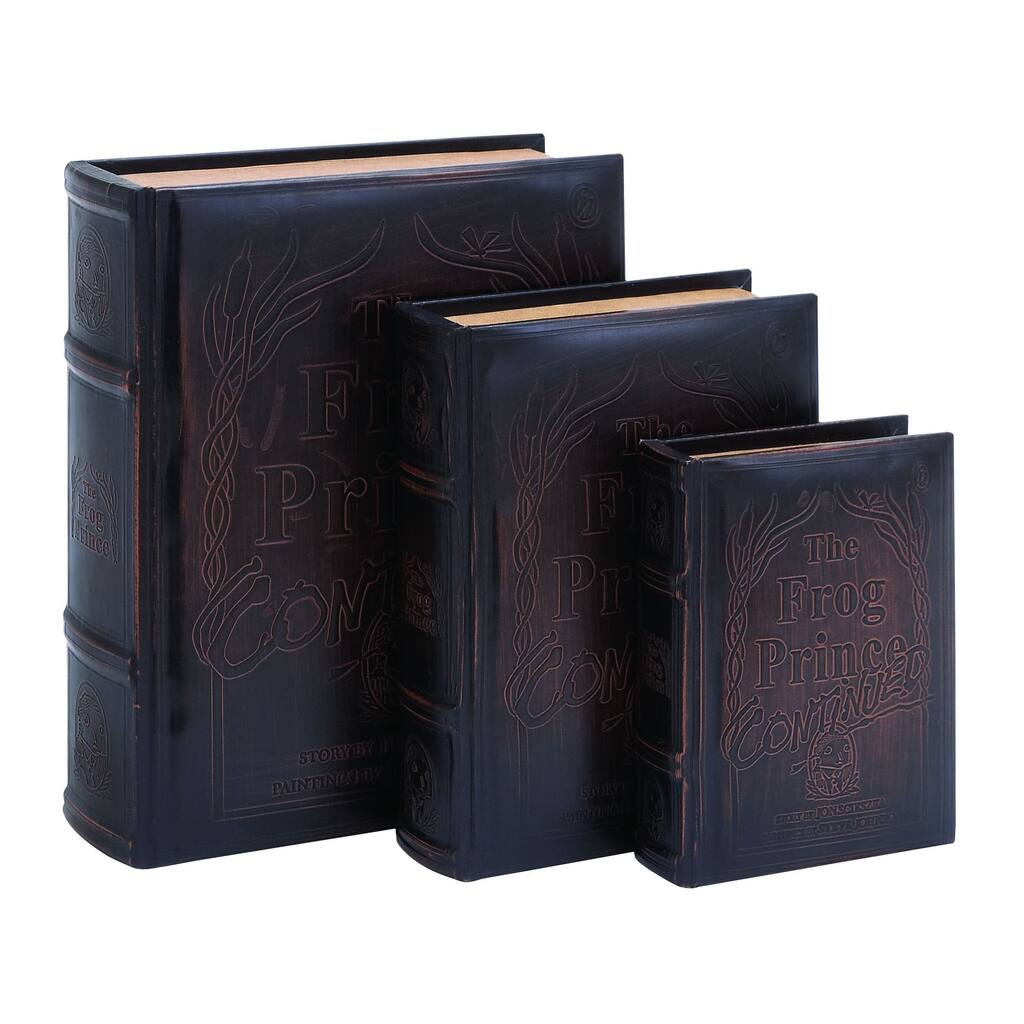 'The Frog Prince Continued' Leather Book Boxes (Set of 3)
