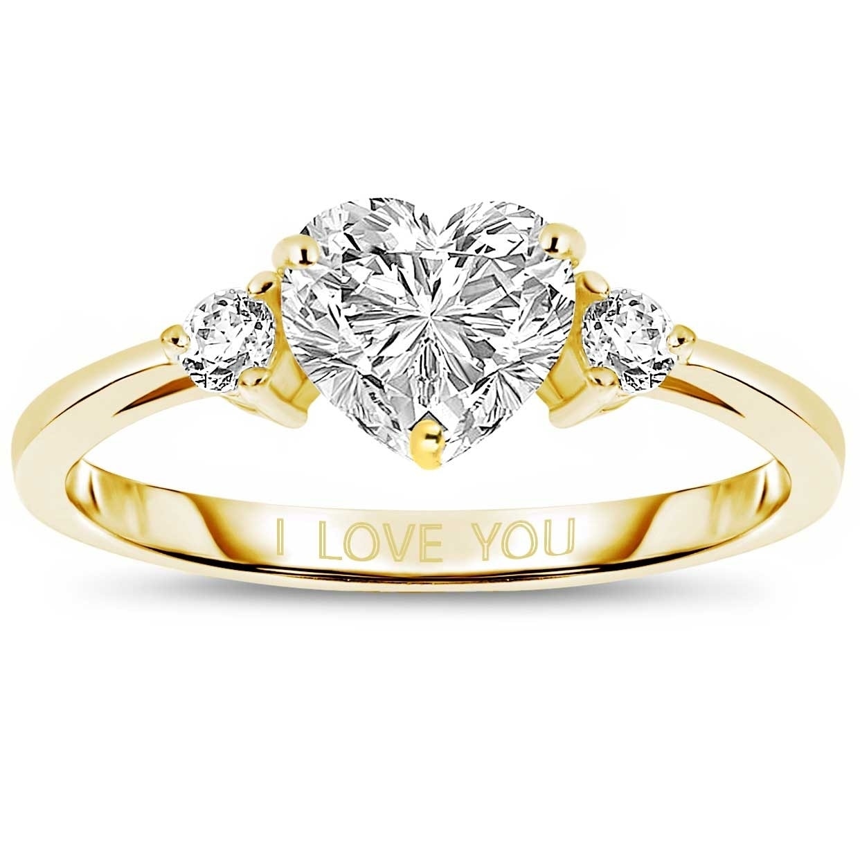 Womens 925 Sterling Silver Rhodium Plated Round Clear CZ Ring 7