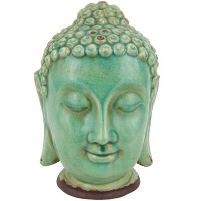 Thai Buddha Head 10-inch Statue (China)