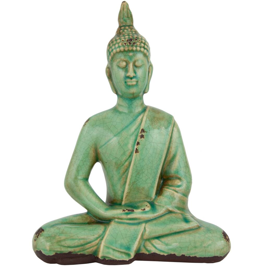 Handmade Thai 9-inch Sitting Buddha Statue (China)