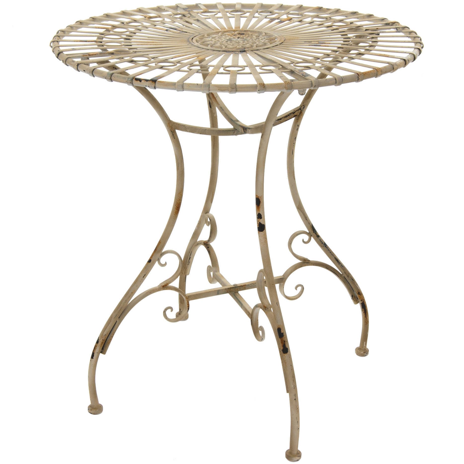 Shop Handmade Rustic Distressed White Garden Table (China) - Free ...
