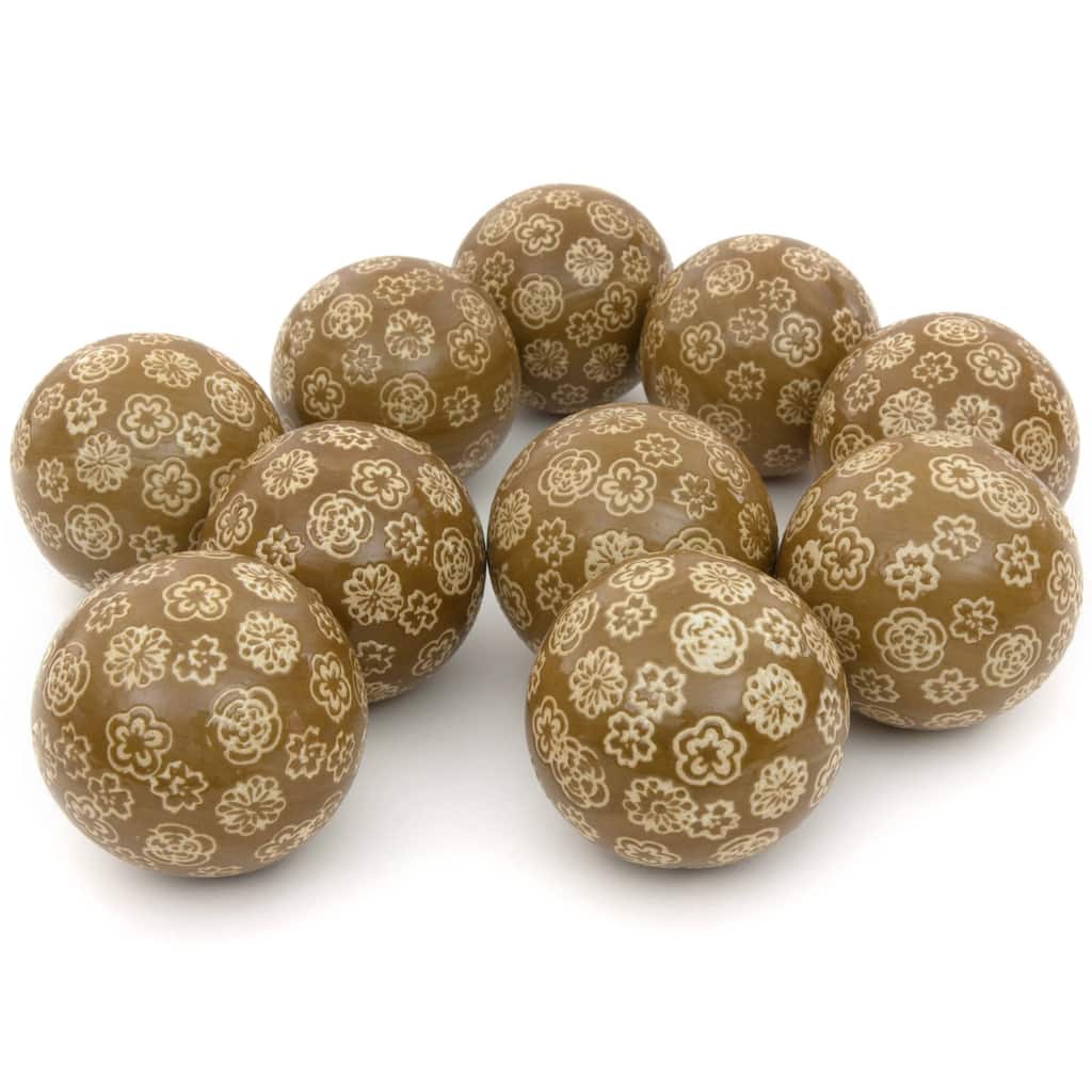 Handmade Cream Flowers Porcelain Ball Set (China)