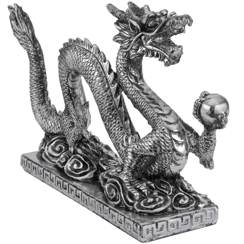 Handmade Chinese Dragon 12-inch Statue (China)