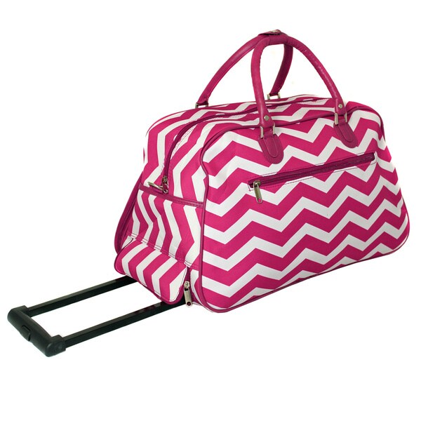pink rolling duffle bag