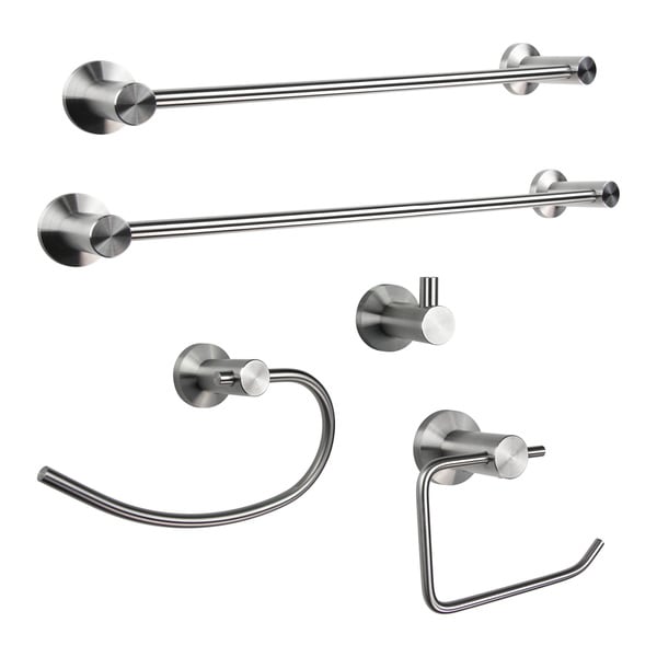 BOANN Solid Stainless Steel Bathroom Accessory Set - 18 ...