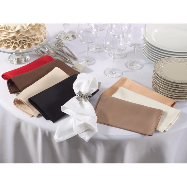 Satin Dinner Napkins (Set of 12)