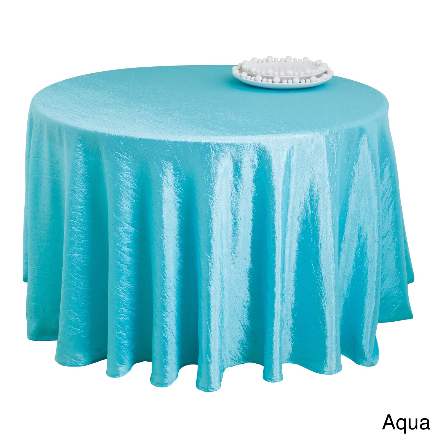 turquoise tablecloth