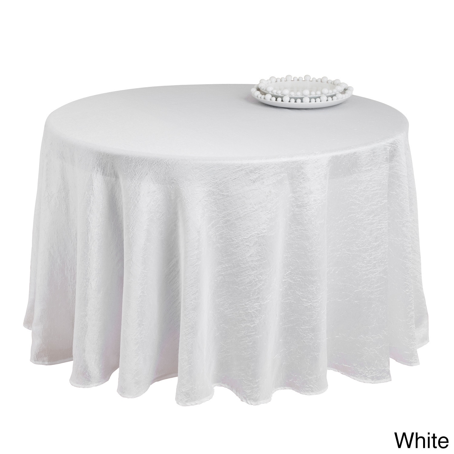 white fabric tablecloth