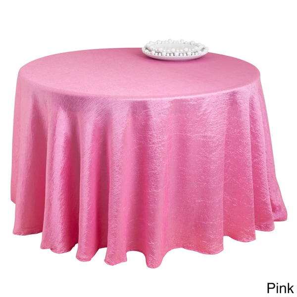 pink oval tablecloth