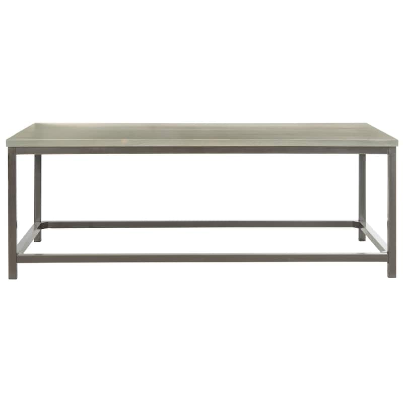 SAFAVIEH Alec Ash Grey Coffee Table - 48" x 24" x 17.7"