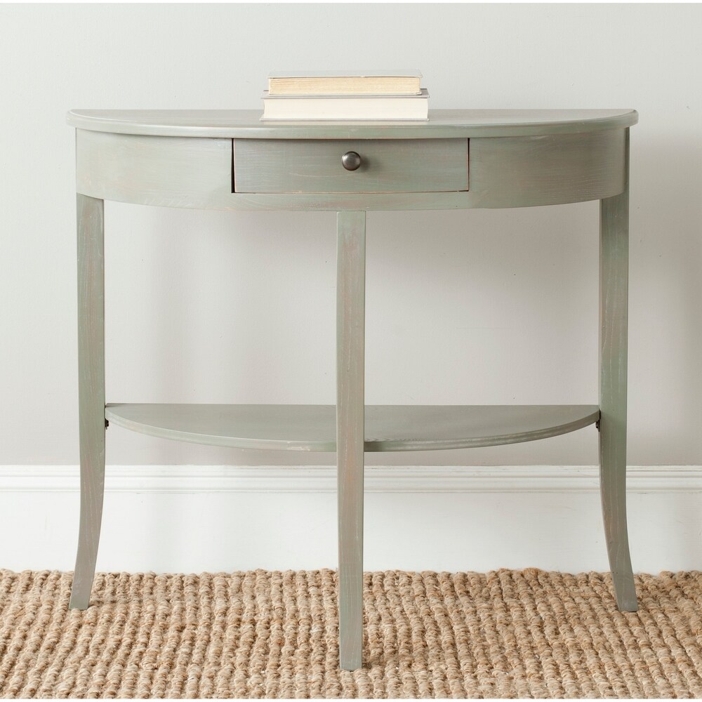 Safavieh  Alex Ash Grey Console - 33.9 inch x 14.4 inch x 30.1 inch (AMH6638A)