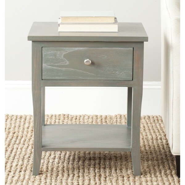 Shop Safavieh Coby Ash Grey End Table Free Shipping Today Overstock