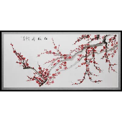 Plum Blossoms Canvas Wall Art