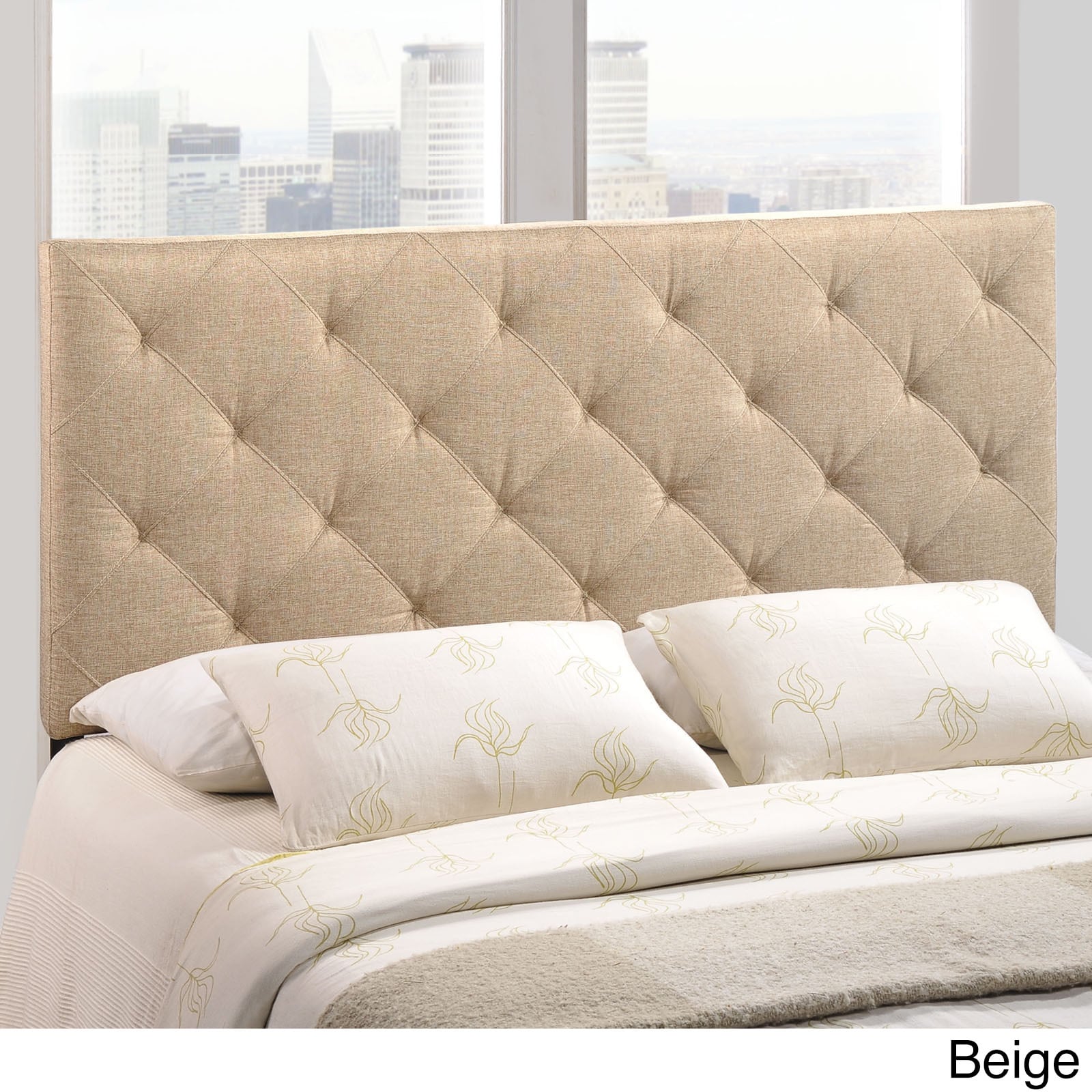 Theodore Queen Linen Tufted Headboard