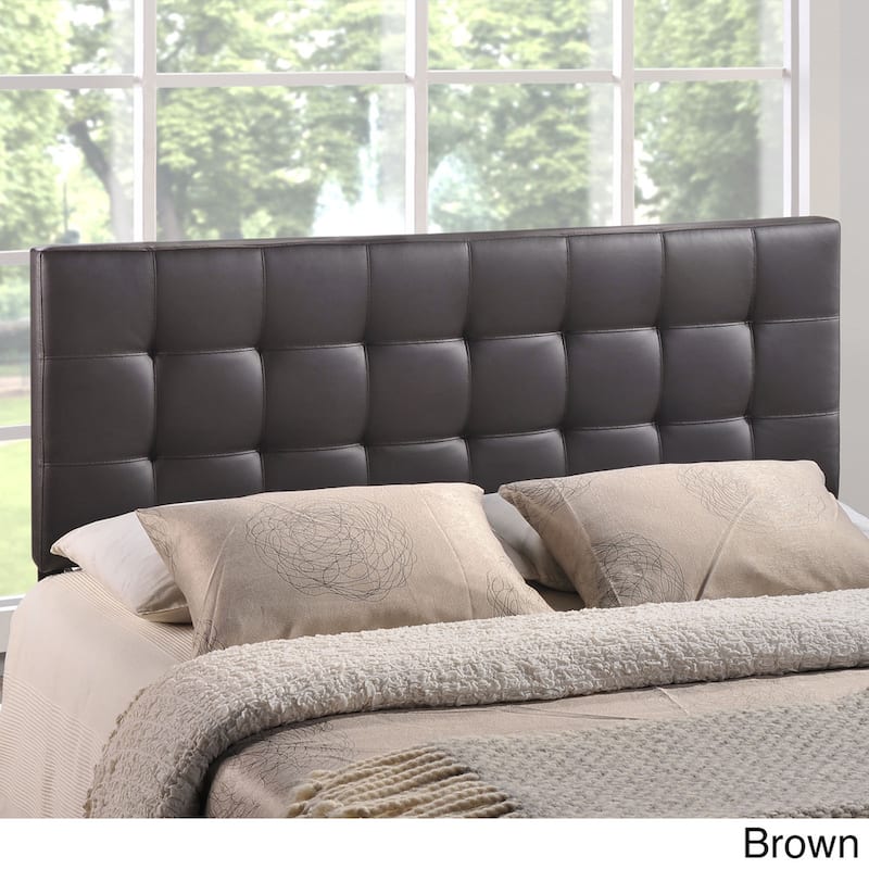 Lily Queen Tufted Headboard - Brown