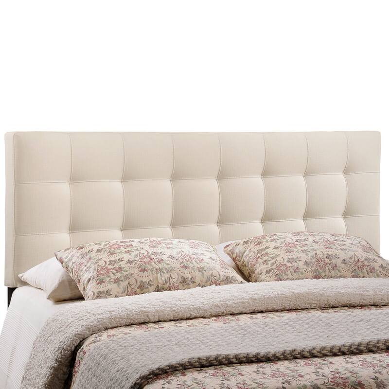 Lily Queen-size Tufted Linen Headboard