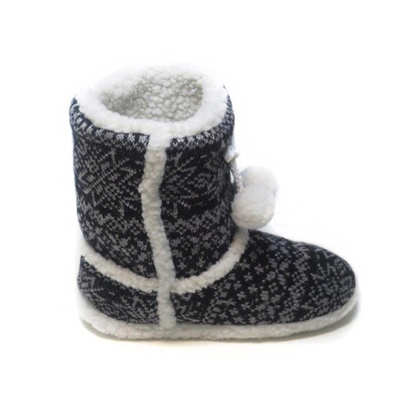 fairisle slipper boots