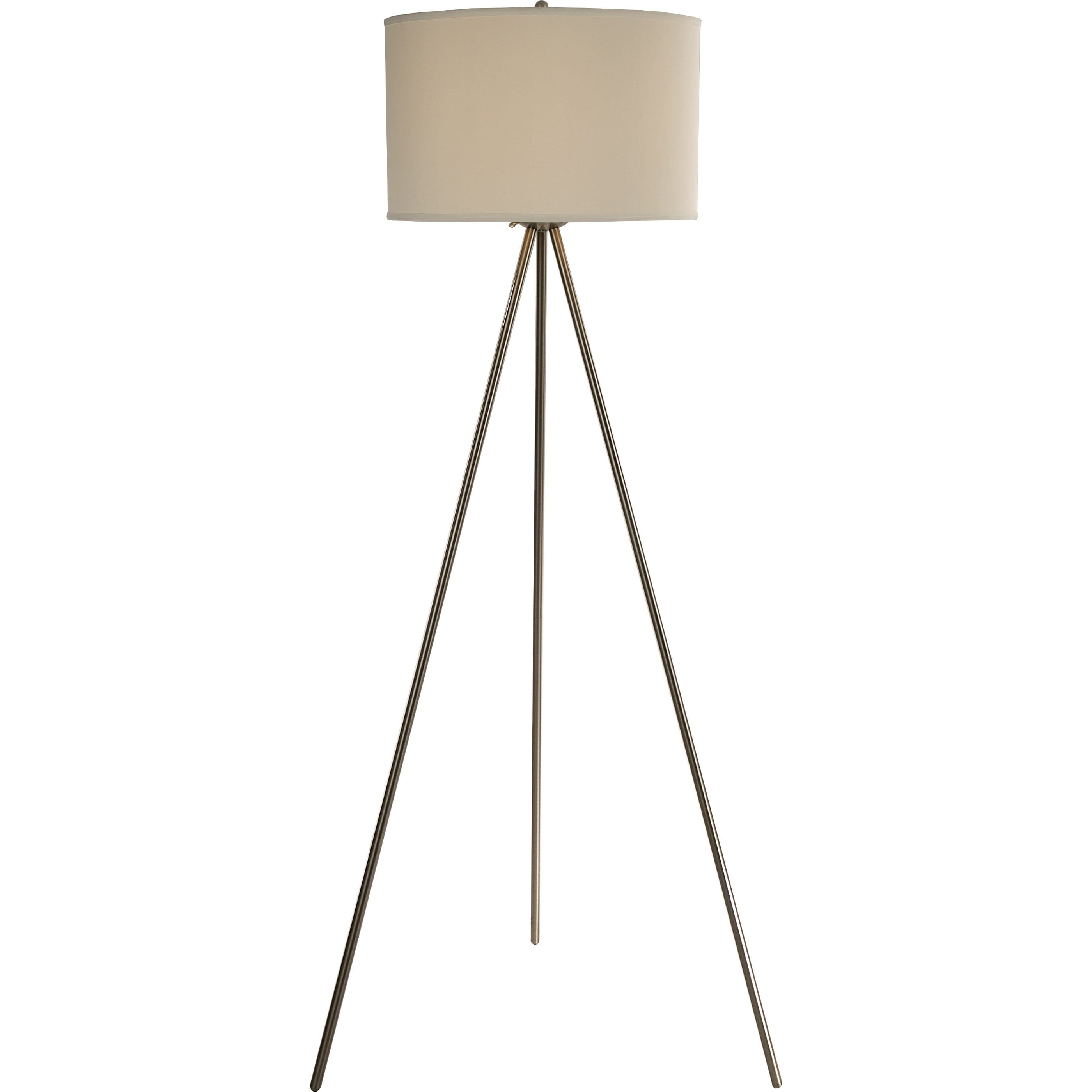 Threads Tripod Nickel Floor Lamp