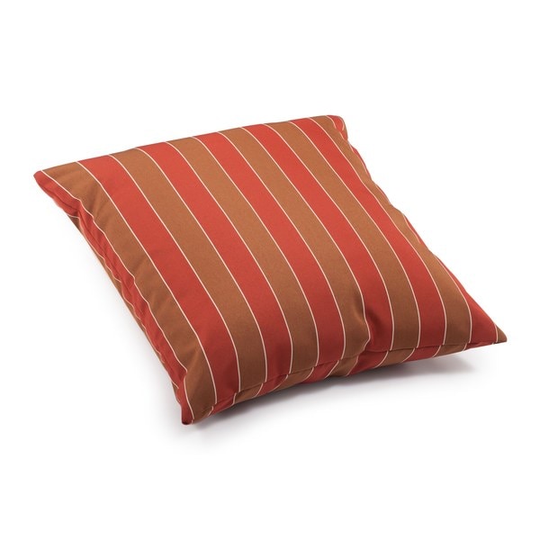 Havenside Home Twillingate Brown and Clay Wide Stripe Pillow