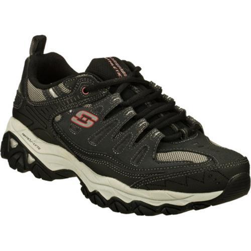 Mens Skechers After Burn Memory Fit Gray/Black   15934138  