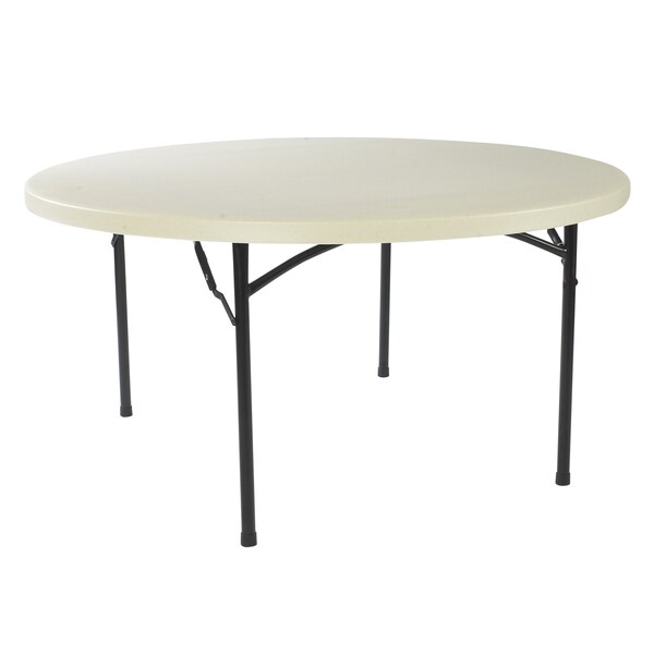 Lightweight 60 Inch Round Plastic Folding Table 86d7b1cb D278 4c28 B203 379d276a170a 600 