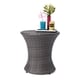 Adriana Outdoor Boho Wicker Accent Table by Christopher Knight Home - Thumbnail 3
