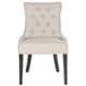 preview thumbnail 4 of 5, SAFAVIEH Harlow Grey Ring Dining Chair (Set of 2) - 22" x 25.6" x 36.4"