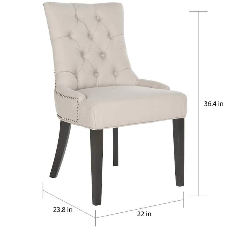 SAFAVIEH Harlow Grey Ring Dining Chair (Set of 2) - 22" x 25.6" x 36.4"