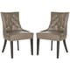 Thumbnail 7, SAFAVIEH Dining Harlow Clay Ring Chair (Set of 2) - 22" x 25.6" x 36.4". Changes active main hero.