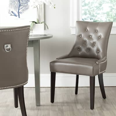 SAFAVIEH Dining Harlow Clay Ring Chair (Set of 2) - 22" x 25.6" x 36.4"