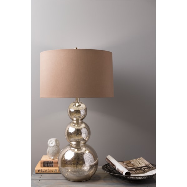 Glamorous Silver Glass Lamp