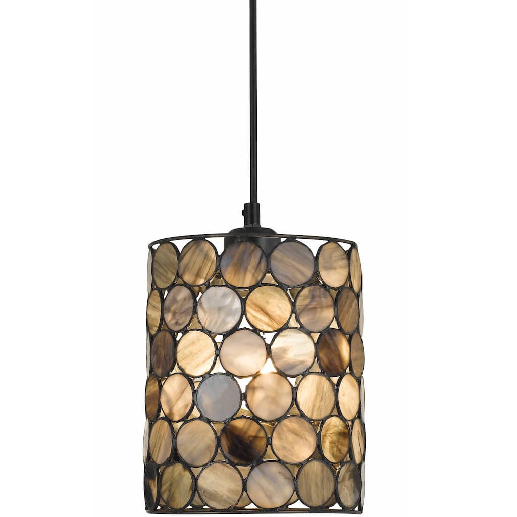 Cal Lighting Tiffany-style Round Mini Pendant Fixture