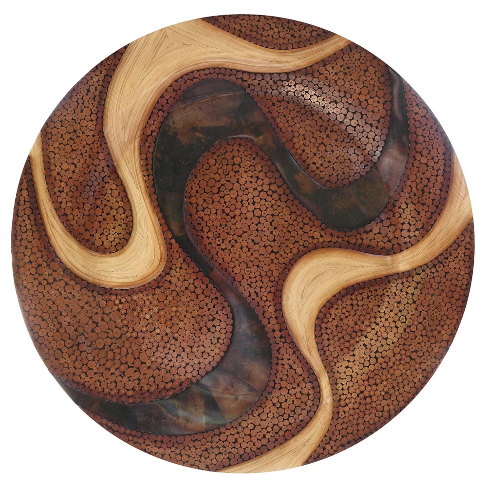 Organic Material Unique Round Wall Decor