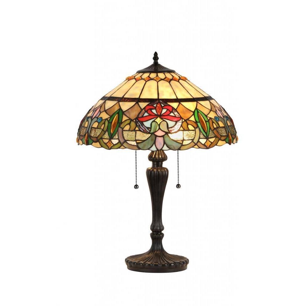 Tiffany Style Victorian Design 2-light Table Lamp