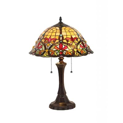 Tiffany Style Victorian Design 2-light Table Lamp